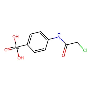 4-(2-氯乙酰氨基)苯胂酸 structure