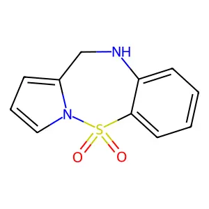 4,5-Dihydropyrrolo[1,2-b][1,2,5]benzothiadiazepine 10,10-dioxide structure