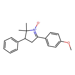 5-(4-Methoxyphenyl)-2,2-dimethyl-1-oxido-3-phenyl-3,4-dihydropyrrol-1-ium structure