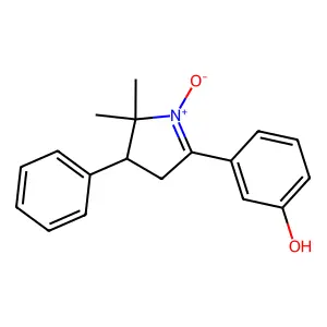 3-(5,5-Dimethyl-1-oxido-4-phenyl-3,4-dihydropyrrol-1-ium-2-yl)phenol structure
