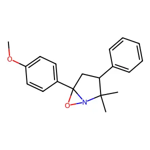 5-(4-Methoxyphenyl)-2,2-dimethyl-3-phenyl-6-oxa-1-azabicyclo[3.1.0]hexane structure