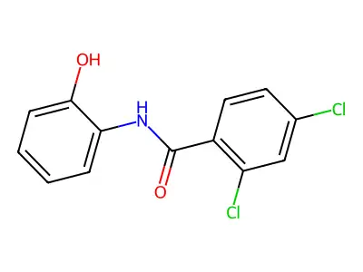 2,4-Dichloro-2'-hydroxybenzanilide structure