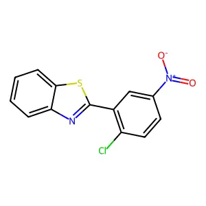Benzothiazole, 2-(2-chloro-5-nitrophenyl)- structure