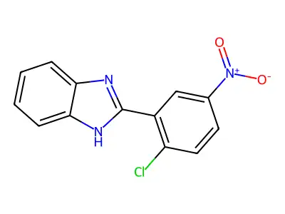 2-(2-chloro-5-nitrophenyl)-1H-benzimidazole structure