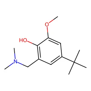 4-Tert-butyl-2-[(dimethylamino)methyl]-6-methoxyphenol structure