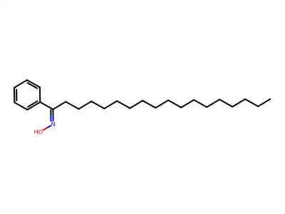 N-(1-phenyloctadecylidene)hydroxylamine structure