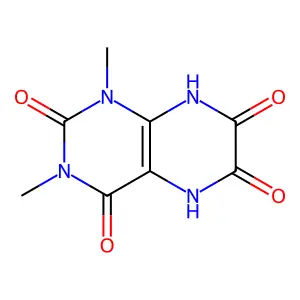 1,3-Dimethyl-1,3,5,8-tetrahydropteridine-2,4,6,7-tetraone structure