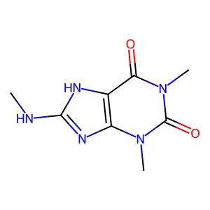 1,3-Dimethyl-8-(methylamino)-2,3,6,7-tetrahydro-1h-2,6-purinedione structure