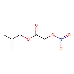 Glycolic acid, nitrate, isobutyl ester structure
