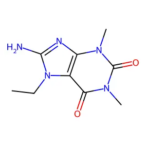 8-Amino-7-ethyl-1,3-dimethyl-3,7-dihydro-1h-purine-2,6-dione structure