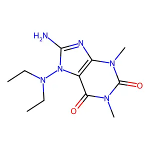 1,3,7-Trimethyldihydrouric acid structure
