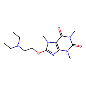 8-(2-(Diethylamino)ethoxy)-caffeine structure