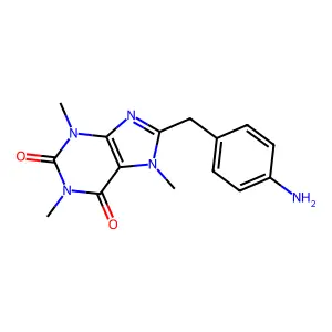 8-(p-Aminobenzyl)-caffeine structure
