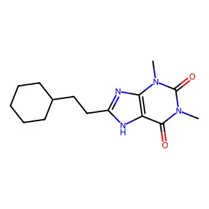 8-(2-Cyclohexylethyl)-theophylline structure