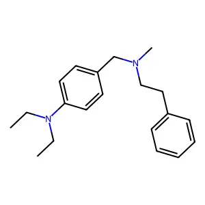 N,N-diethyl-4-{[methyl(2-phenylethyl)amino]methyl}aniline structure