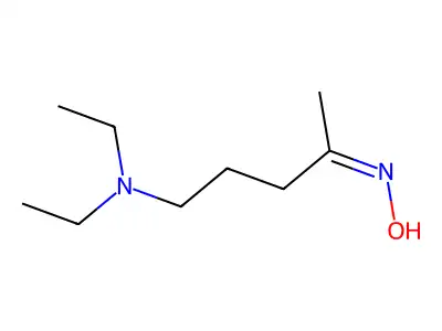 5-(Diethylamino)-2-pentanone oxime structure