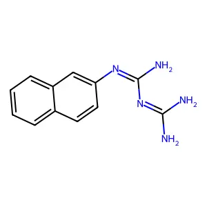 N-2-萘基氨基二甲脒二酰胺 structure