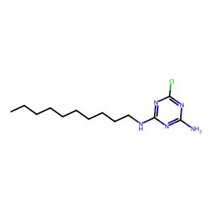 6-Chloro-N2-decyl-1,3,5-triazine-2,4-diamine structure