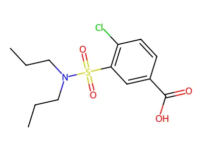 4-Chloro-3-((dipropylamino)sulfonyl)benzoic acid structure