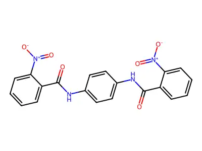 2-Nitro-N-(4-((2-nitrobenzoyl)amino)phenyl)benzamide structure