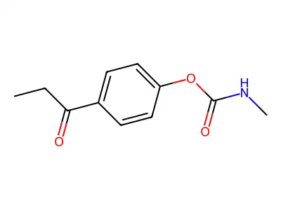4-Propionylphenyl methylcarbamate structure