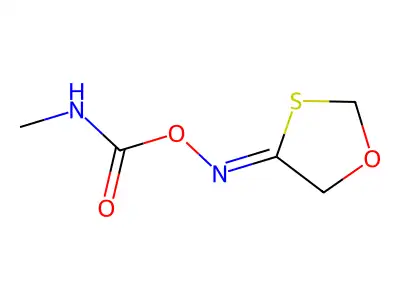 1,3-Oxathiolan-4-one, O-((methylamino)carbonyl)oxime, (E)- structure