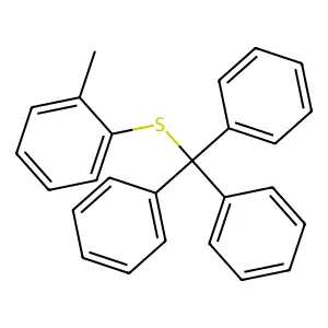 1-Methyl-2-tritylsulfanylbenzene structure