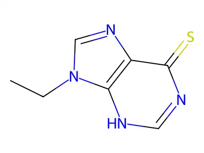 9-Ethyl-6-mercaptopurine structure