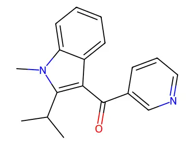 Methanone, (1-methyl-2-(1-methylethyl)-1H-indol-3-yl)-3-pyridinyl- structure