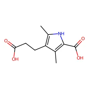 4-(2-carboxyethyl)-3,5-dimethyl-1H-pyrrole-2-carboxylic Acid structure