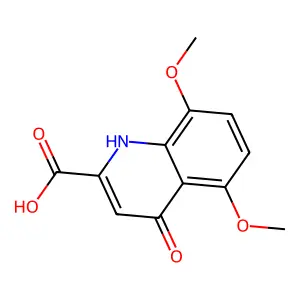 5,8-Dimethoxy-4-oxo-1,4-dihydroquinoline-2-carboxylic acid structure
