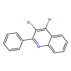 3,4-Dibromo-2-phenylquinoline structure