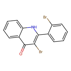 3-Bromo-2-(2-bromophenyl)quinolin-4(1h)-one structure