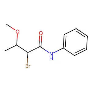 2-Bromo-3-methoxy-n-phenylbutanamide structure