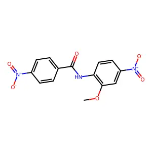 N-(2-甲氧基-4-硝基苯基)-4-硝基苯甲酰胺 structure