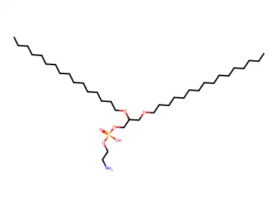 2-Aminoethyl 2,3-dihexadecoxypropyl hydrogen phosphate structure