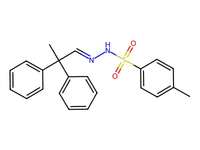 N-(2,2-diphenylpropylideneamino)-4-methylbenzenesulfonamide structure