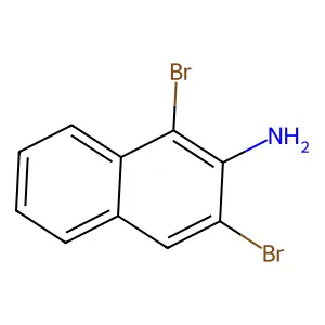 2-Naphthalenamine, 1,3-dibromo- structure