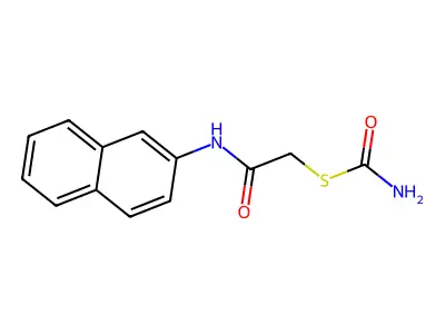 s-[2-(Naphthalen-2-ylamino)-2-oxoethyl] carbamothioate structure