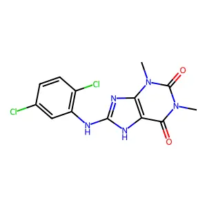 8-[(2,5-Dichlorophenyl)amino]-1,3-dimethyl-3,7-dihydro-1h-purine-2,6-dione structure