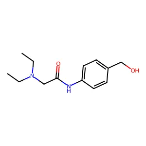 2-(Diethylamino)-N-(4-(hydroxymethyl)phenyl)acetamide structure