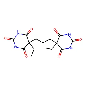 5,5'-Propane-1,3-diylbis(5-ethylpyrimidine-2,4,6(1h,3h,5h)-trione) structure