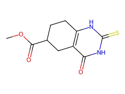 methyl 4-oxo-2-sulfanylidene-5,6,7,8-tetrahydro-1H-quinazoline-6-carboxylate structure