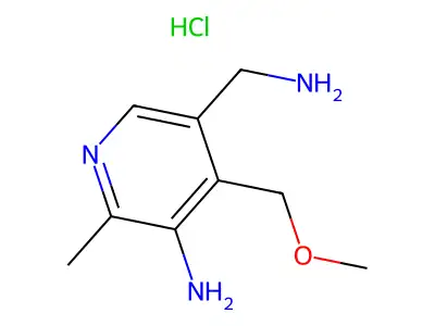 2-Methyl-3-amino-4-methoxymethyl-5-aminomethylpyridine structure