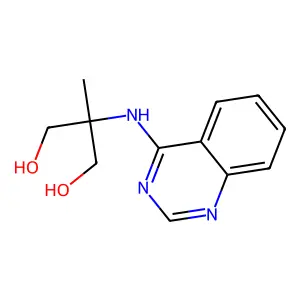 2-Methyl-2-(4-quinazolinylamino)-1,3-propanediol structure