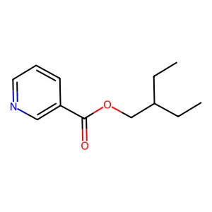 2-Ethylbutyl pyridine-3-carboxylate structure
