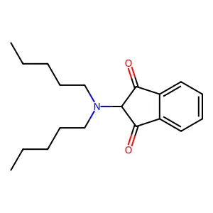 2-(Dipentylamino)indene-1,3-dione structure