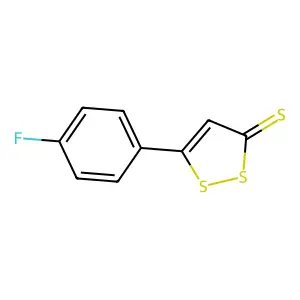5-(4-氟苯基)-3H-1,2-二硫杂环戊-3-硫酮 structure