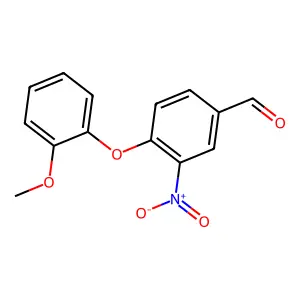 4-(2-甲氧基苯氧基)-3-硝基苯甲醛 structure