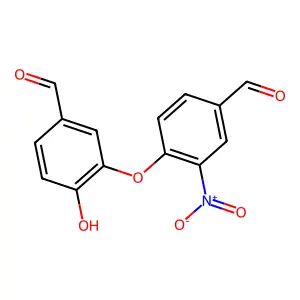 3-(4-Formyl-2-nitrophenoxy)-4-hydroxybenzaldehyde structure